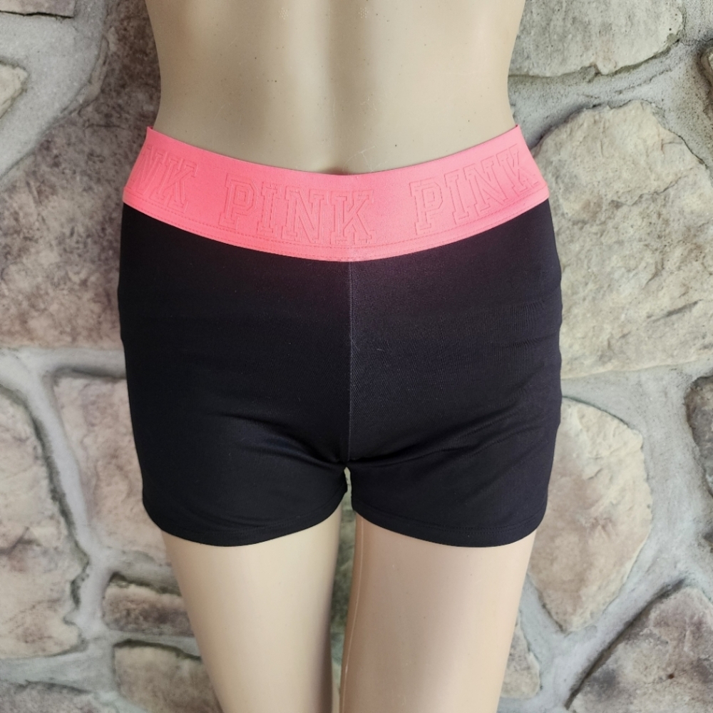 VS PINK | Black and Salmon Shorts
